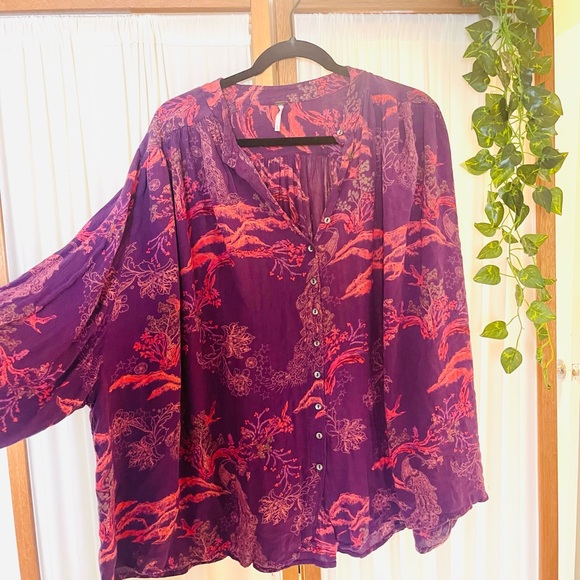 Free People oversized blouse - Picture 3 of 4